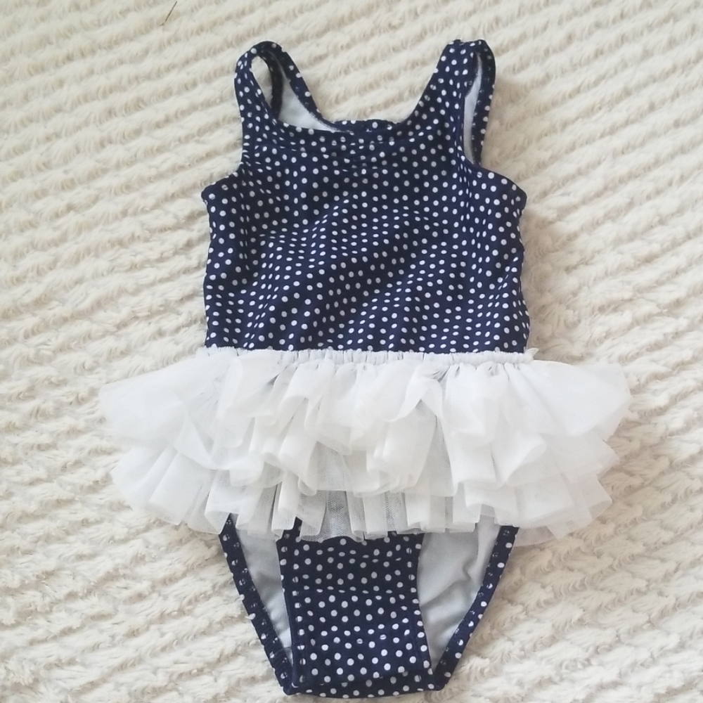 Toddler girls one piece tutu bathing suit